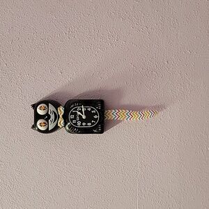 Custom Jeweled Rainbow Classic Black Kit-Cat Klock Clock